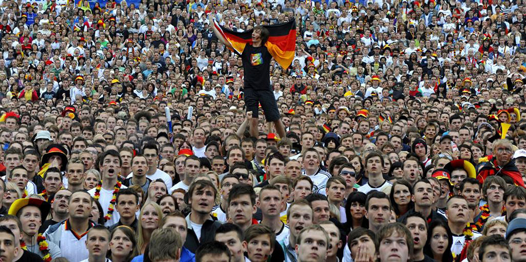 Public Viewing, Fußball Weltmeisterschaft, Dresden, 2010