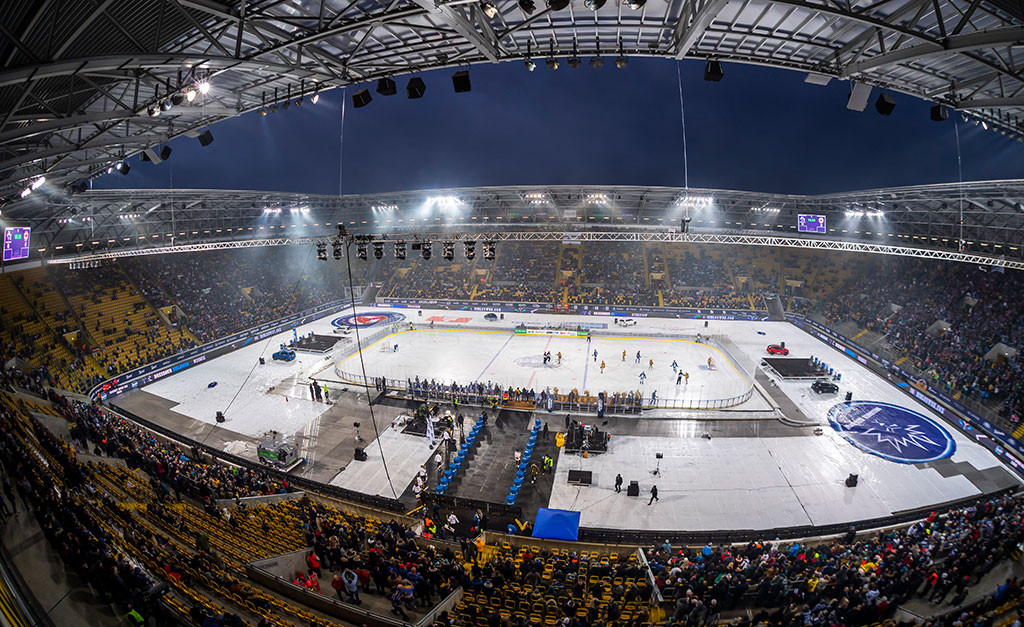 Eishockey, openair, DEL 2, Dresden, 2019