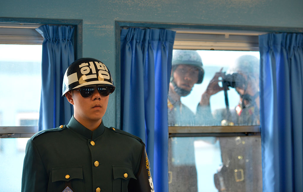 Panmunjeom, Grenze Nordkorea-Südkorea, 2015